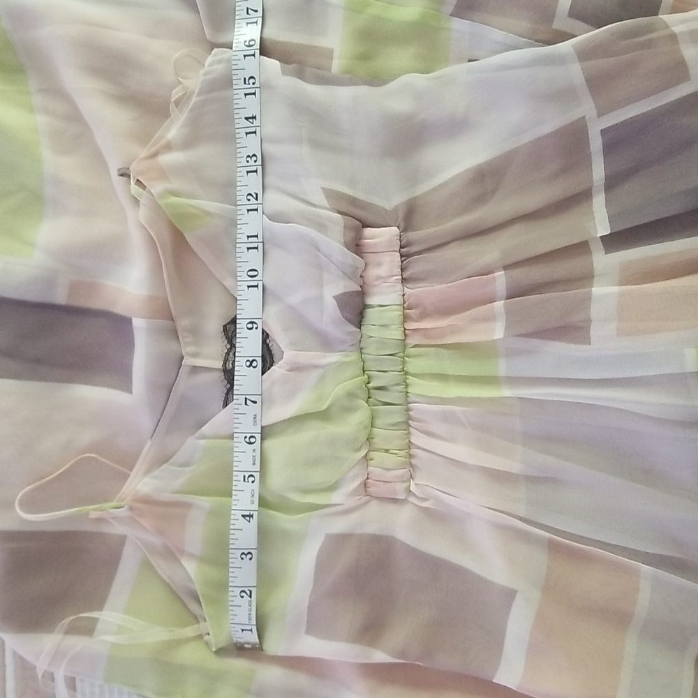 Patrizia Pepe Silk Strap Maxi Dress Blush Cream Pink Size S - Picture 10 of 13